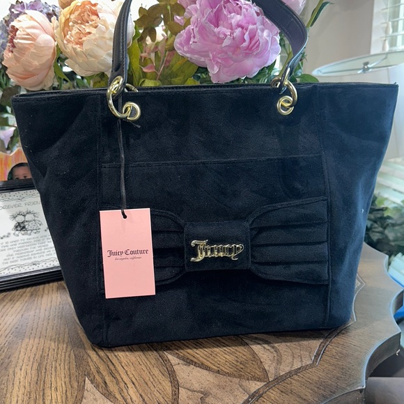 Velvet juicy couture tote 👜✨🩷 - Picture 1 of 4